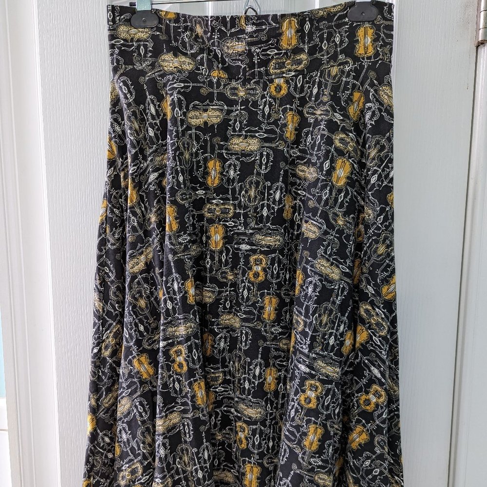 Effie's Heart Violin Print Skirt
